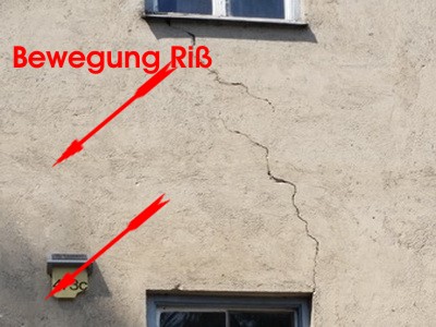 Setzungsrisse gefährliche Risse