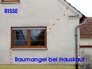 Putzschaden Beratung Hauskauf gebraucht Immobilie Baumangel bei Hauskauf Risse