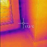 Schimmel Ecke unten, Wärmebilder Thermografie Infrarot Baden-Würtemberg Bayern