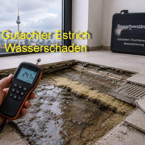 Gutachter Estrich Wasserschaden