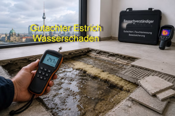 Gutachter Estrich Wasserschaden